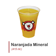 Agua mineral de naranja